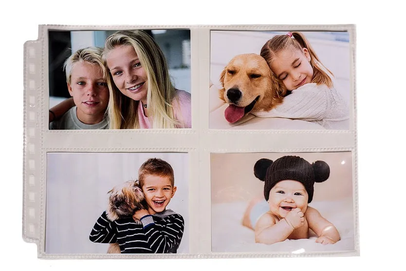 12-Hole Horizontal Photo Pages (25ct) for 3.5" x 4.5" Prints