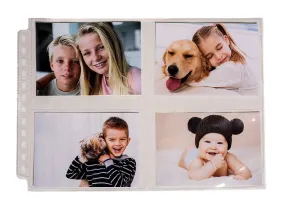 12-Hole Horizontal Photo Pages (25ct) for 3.5" x 4.5" Prints