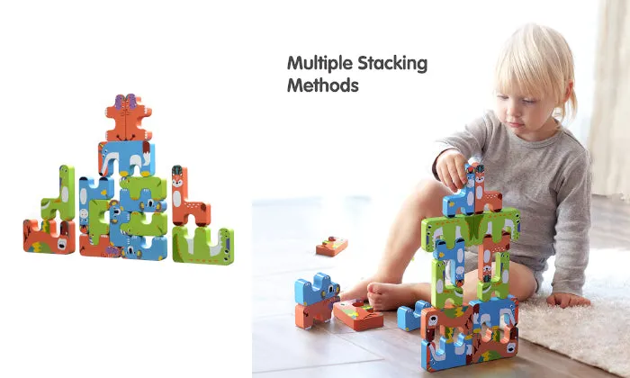 15 Piece Animals Stacking Toys