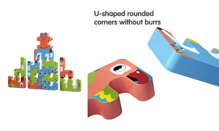 15 Piece Animals Stacking Toys
