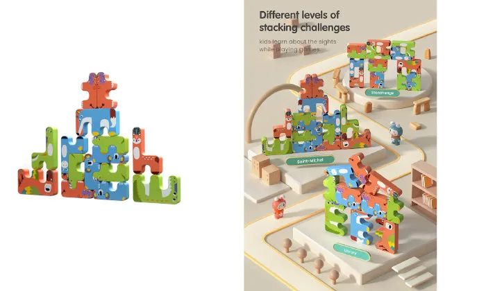 15 Piece Animals Stacking Toys