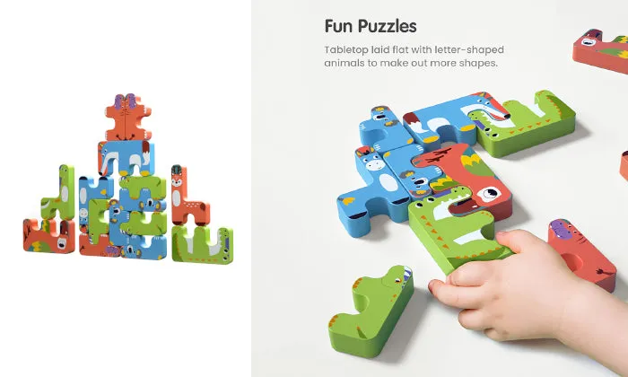 15 Piece Animals Stacking Toys