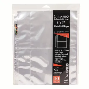 3-Hole Photo Pages (10ct) for 5" x 7" Prints