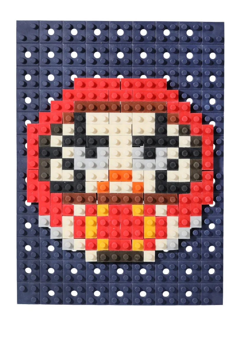 38498 Daruma Maneki Cat Iwako Dot Art Eraser-1