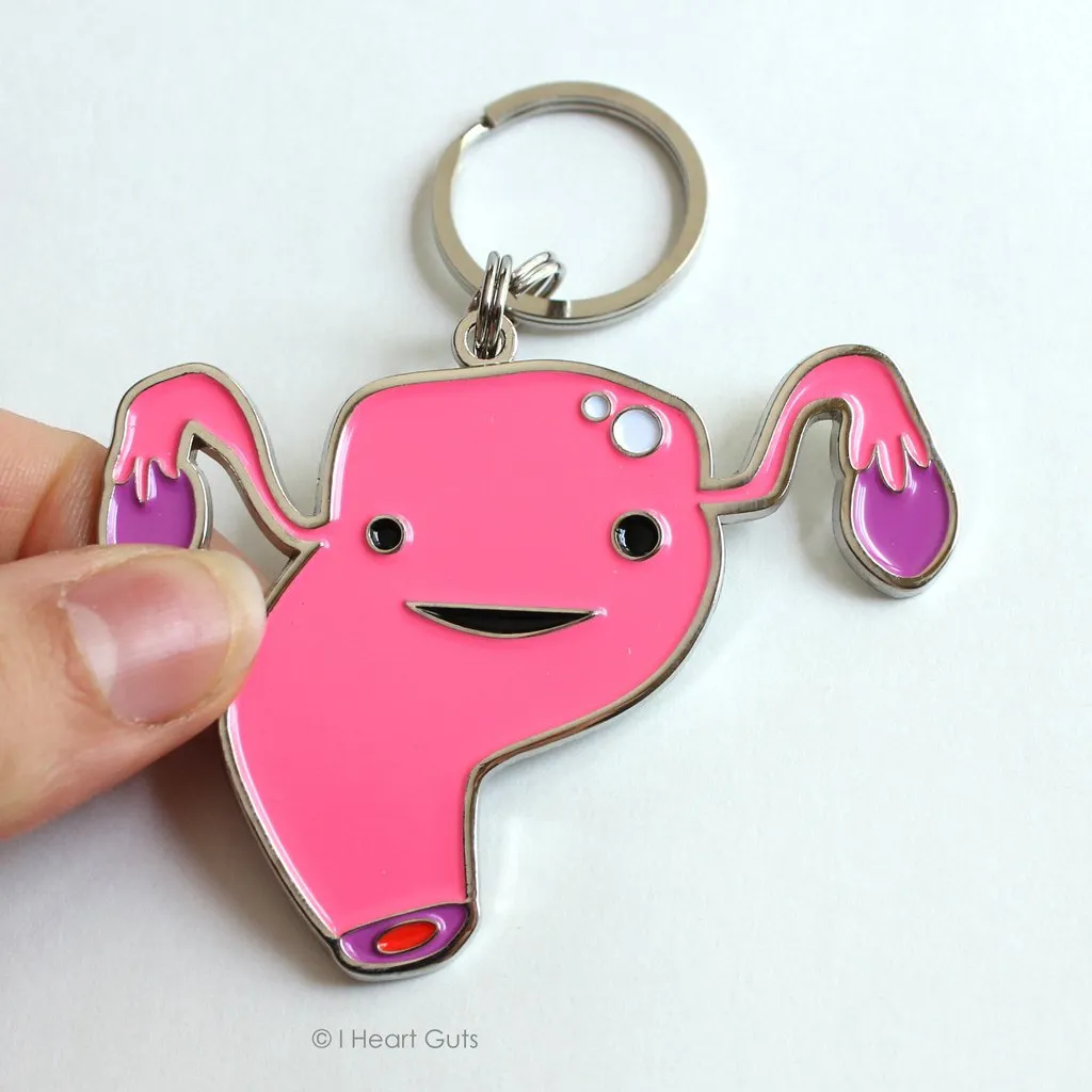Anatomical Uterus Keychain