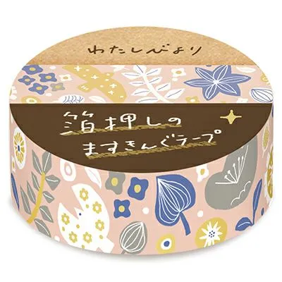 Bird & Flower Foiled Washi Tape