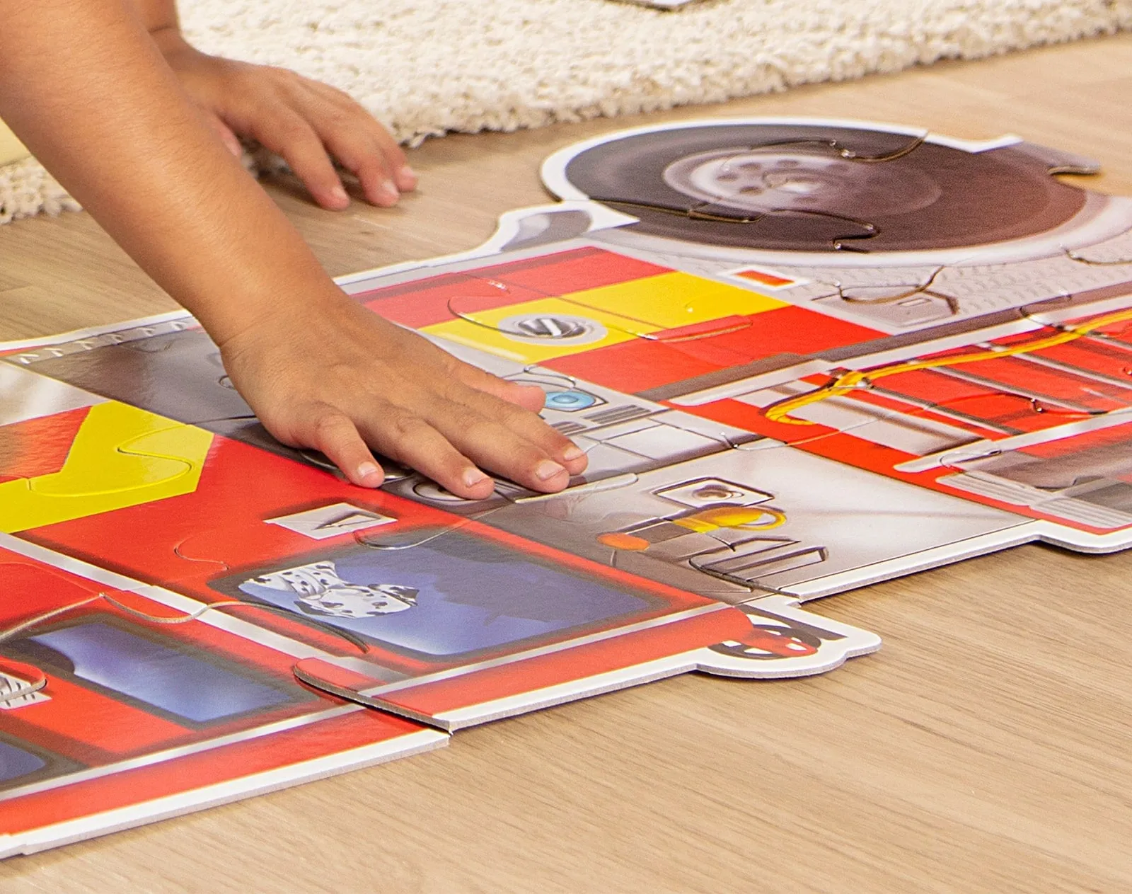Fire Truck Floor Puzzle - 24 Pieces