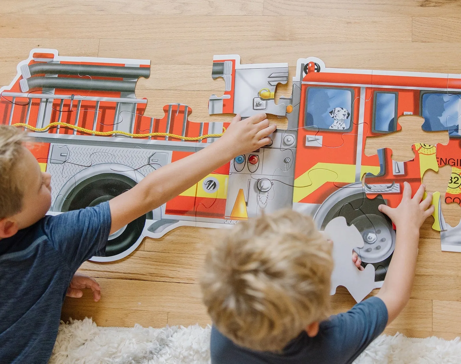 Fire Truck Floor Puzzle - 24 Pieces