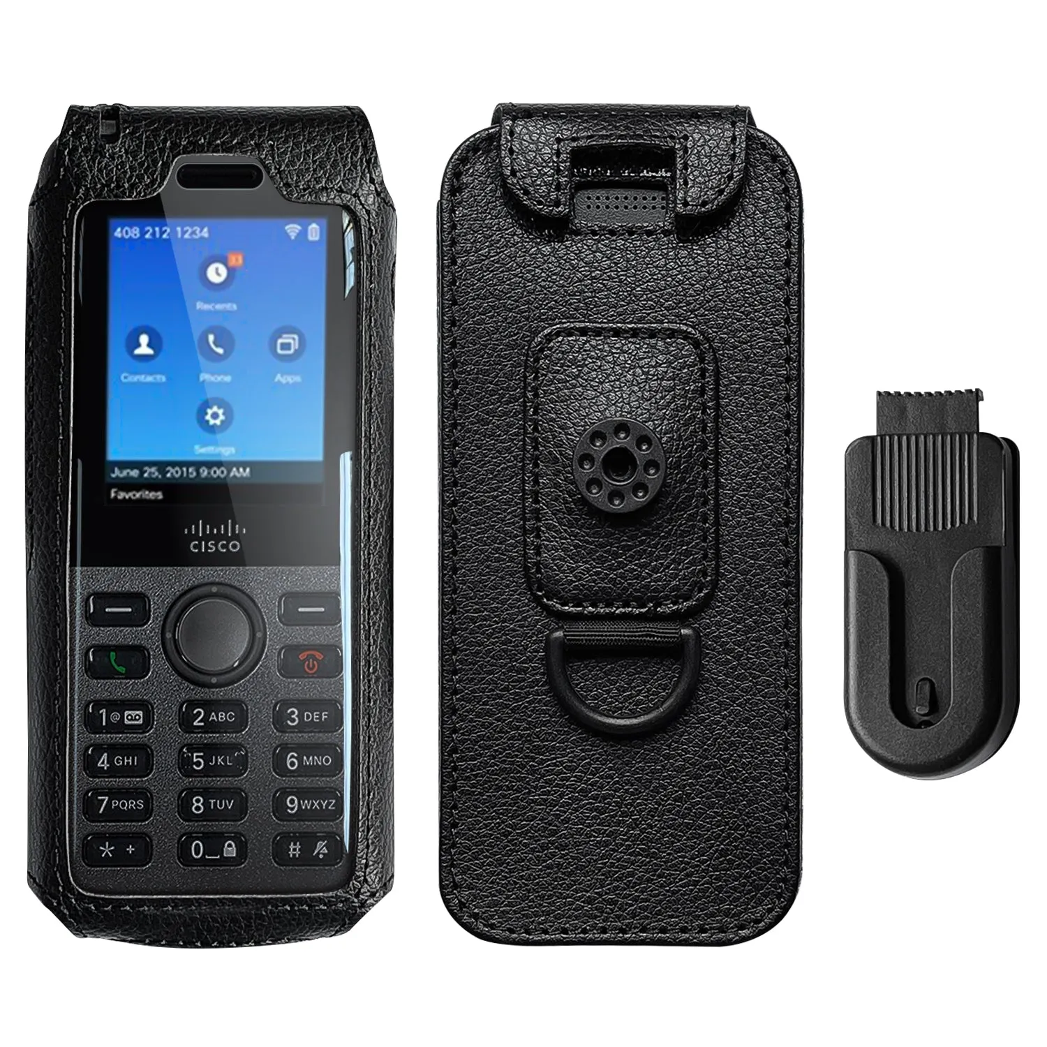 Fitted Leather Case for Cisco 8821, 8821-EX Unified Wireless IP Phone
