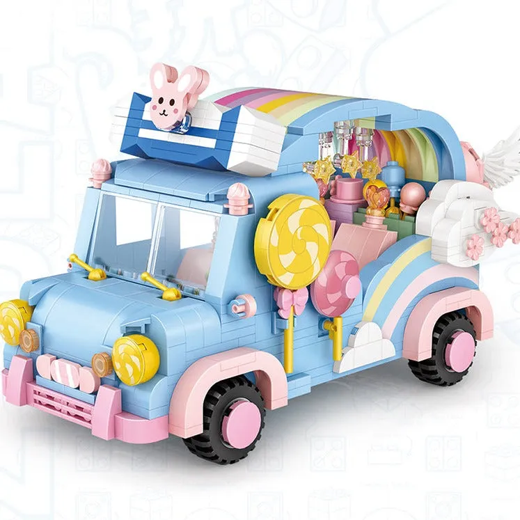 Get creative with our Rainbow Bunny Car Nano Building Set