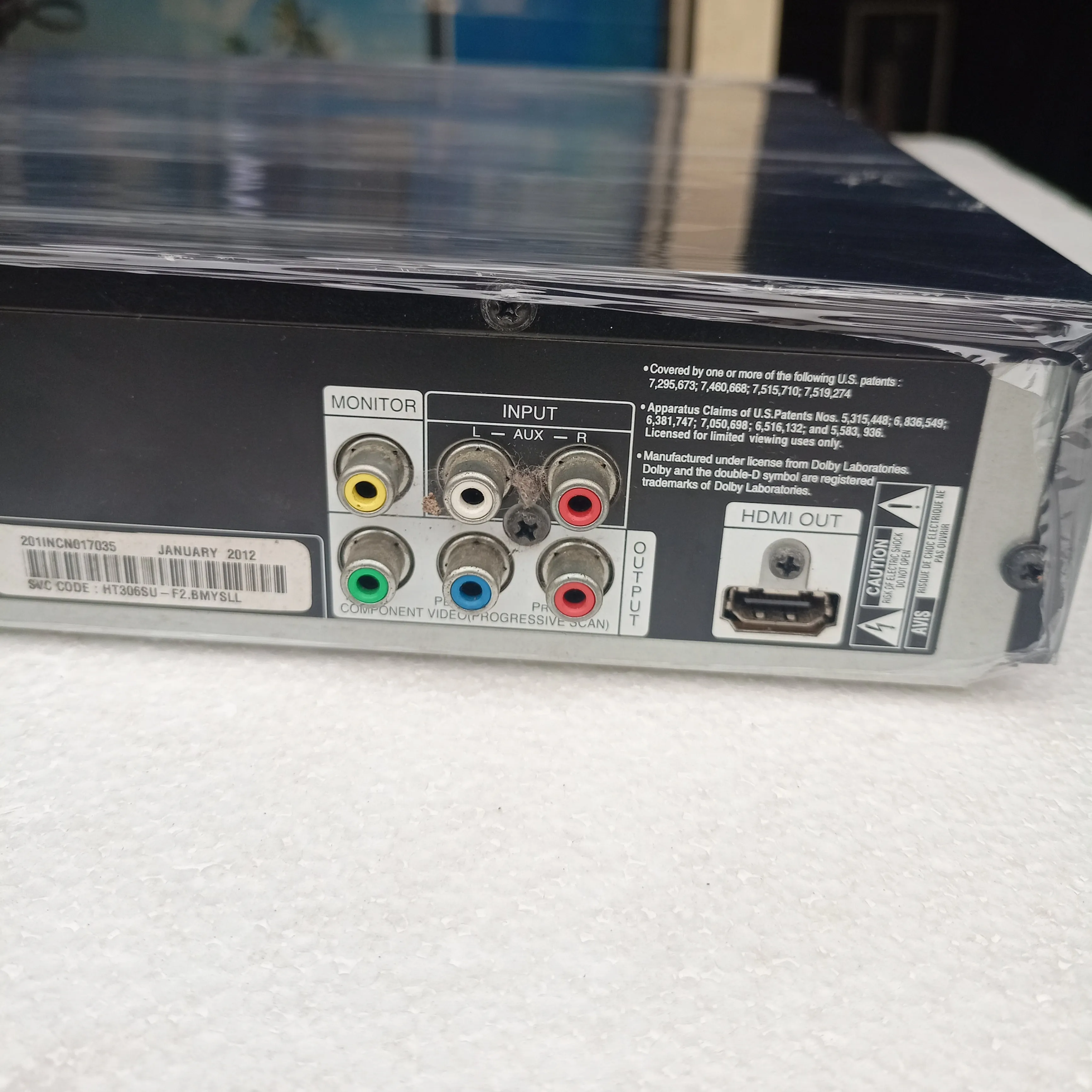 LG HT306 330Watts DVD Home Theater Machine Head - London Used
