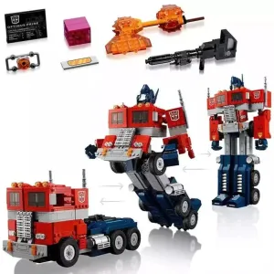 MOC  Compatible  1508 PCS Optimus Prime Building Blocks Bricks Toy Compatible 10302 Truck Transformation Robot Kids