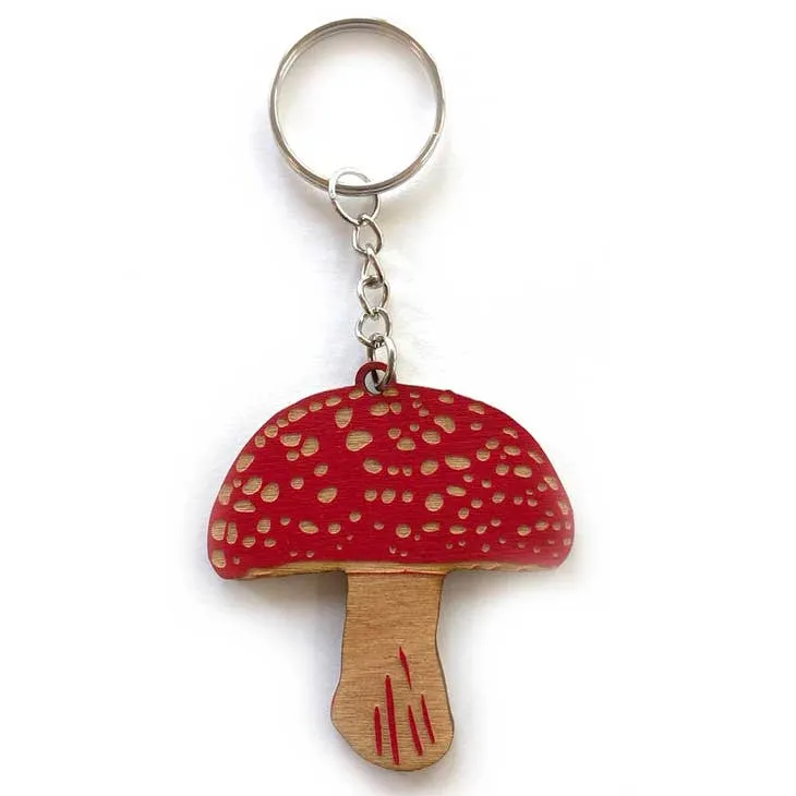Mushroom Keychain