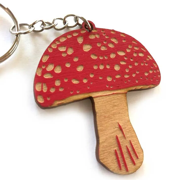 Mushroom Keychain