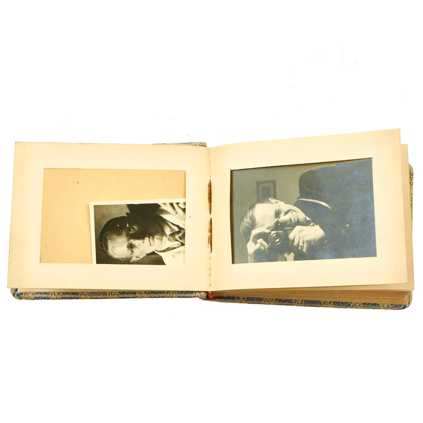 Original German WWII Luftwaffe, Heer & R.A.D. Small Photo Album Lot - 3 Named Albums, 114 Total Pictures