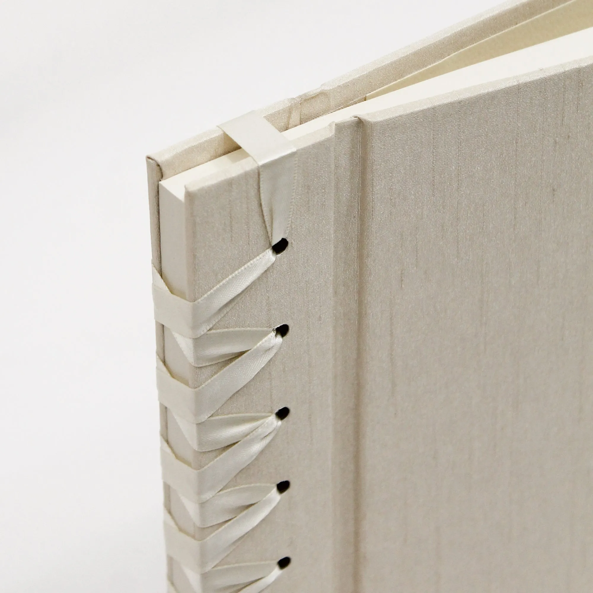 School Years Memory Album with Champagne Silk Cover